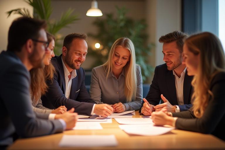 L’équipe Éclat Event Masters en séance de conception