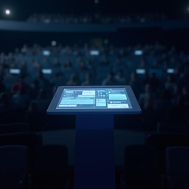 Pupitre interactif en action